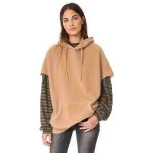 R13 Camel Cut Sleeve Hoodie - sz XS